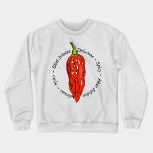 Bhut Jolokia Chilli pepper sticker set habanero jalapeno carolina reaper fatalii Crewneck Sweatshirt